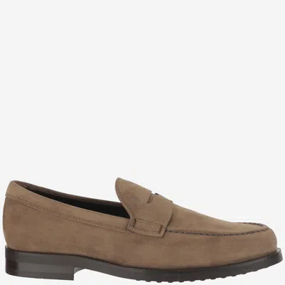 Tod's Brown Slip On Loafers