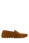 Tod's Caramel Calf Hair Loafers In Brown