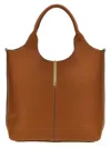 Tod's Brown Small Ebr Shopping Bag In Brown
