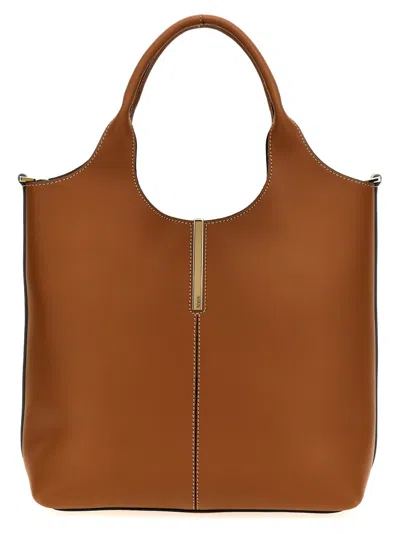 Tod's Brown Small Ebr Shopping Bag