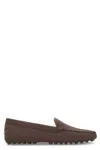 Tod's Brown Solid Loafers In Brown