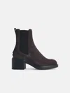 Tod's Grey Calf Leather Polyester Flat Shoes In Brown