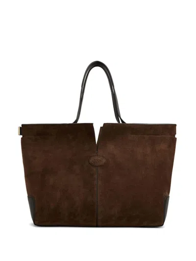 Tod's Brown Suede Bag Tods