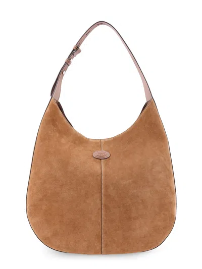 Tod's Brown Suede Di Bag Shoulder Bag