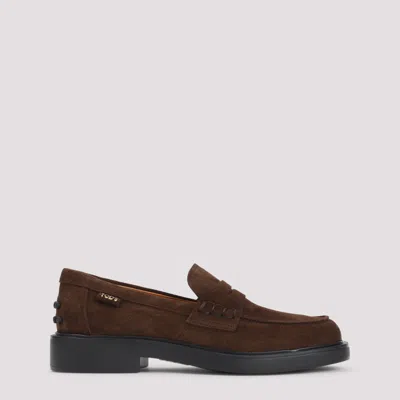 Tod's Brown Suede Loafers