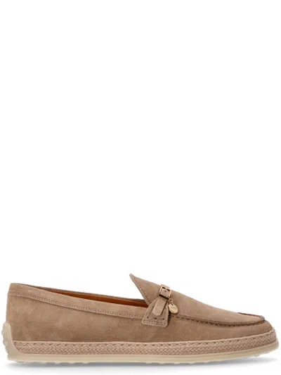 Tod's Brown Suede Loafers