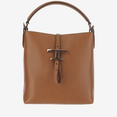Tod's Brown T Bucket Bag