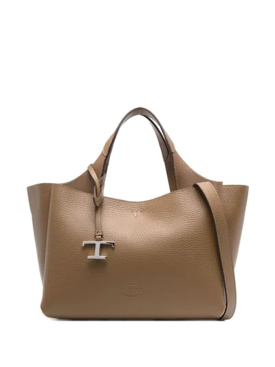 Tod's Brown T-detail Tote