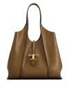 Tod's Brown T Timeless Medium Tote In Brown