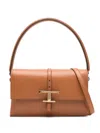 Shop Tod's Brown T Timeless Shoulder Bag
