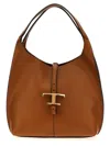 Tod's Brown T Timeless Small Shoulder Bag In Brown