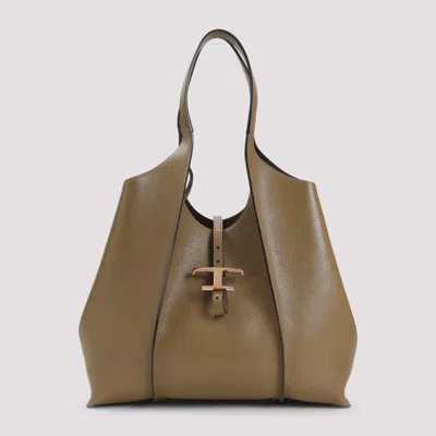 Tod's Brown T Timeless Tote