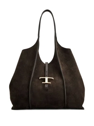 Tod's Brown T Timeless Tote
