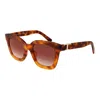 Tod's Geometric Frame Sunglasses In Brown