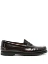 Tod's Brushed-leather Loafers In Brown