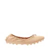 Tod's Gommino Leather Ballet Flats In Brown