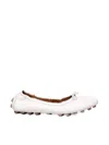 TOD'S BUBBLE BALLET FLATS IN LEATHER