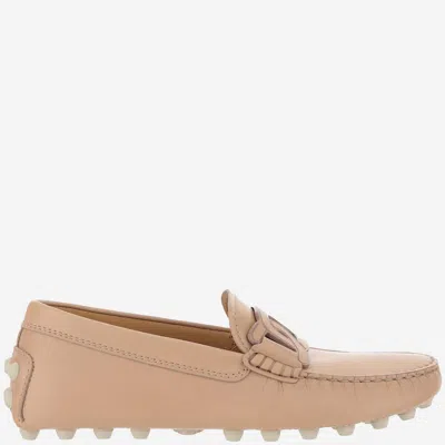 Tod's Bubble Kate Leather Loafer In Beige