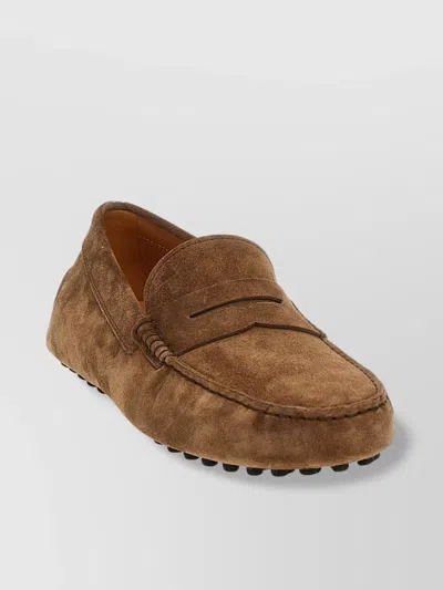 Tod's Bubble Moccasin Penny Strap Loafers