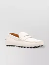Tod's Penny-slot Leather Loafers In White