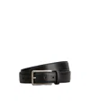 Tod's Black Solid Buckle Belt In Black