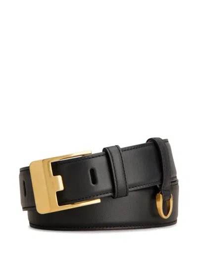 Tod's Buckle Detail Belt In Black