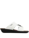 Tod's Buckle-detail Wedge Sandals In White