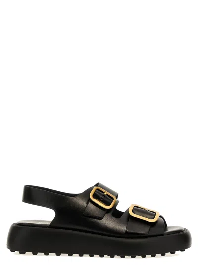 Tod's Buckle Sandals In White