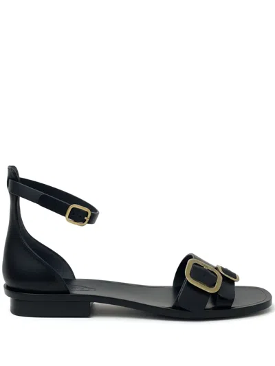 Tod's Buckle-strap Sandals In Black