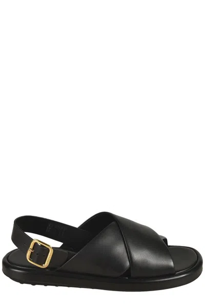 Tod's Buckled Sandals In Brown