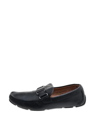 Pre-owned Tod's Buckle-detail Loafers In Black