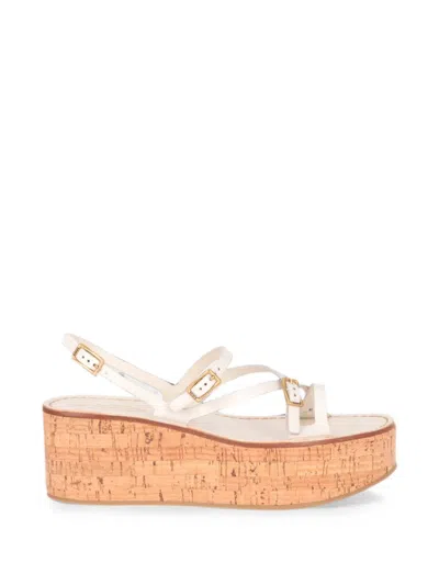 Tod's Buckle-fastening Platform Sandals In White
