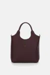 Tod's Ebr Small Two Handles In Burgundy