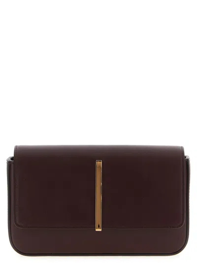 Tod's Burgundy Mini Leather Shoulder Bag