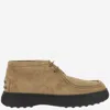Tod's Burlotto Gommino Lace-up Boots In Beige