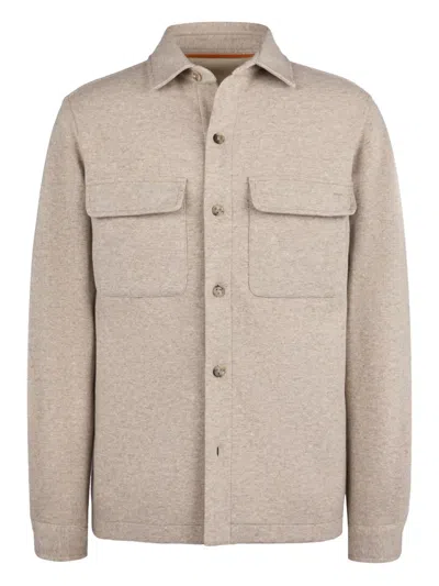 Tod's Buttoned Flap-pocket Shirt Jacket In Neutral