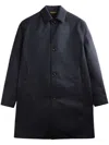 Tod's Buttoned Virgin Wool Single-breasted Coats In Blue