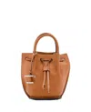 Tod's Mini Buz Leather Bucket Bag In Brown