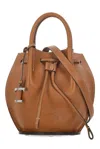 Tod's Mini Buz Leather Bucket Bag In Brown