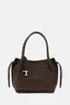 Tod's Buz Sacca Media Handbags Brown In Brown