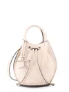 Tod's Mini Leather Bucket Bag In Neutrals