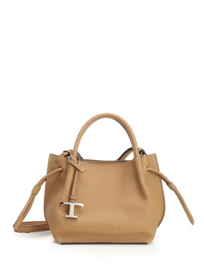 Tod's Buz Sacca Piccola Handbags Beige