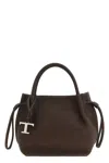 Tod's Brown Handbag With Drawstring Closure And Adjustable Closure In Brown