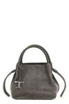 Tod's Buz Small Handbag In Gray