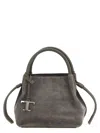 Tod's Buz Small Handbag In Gray