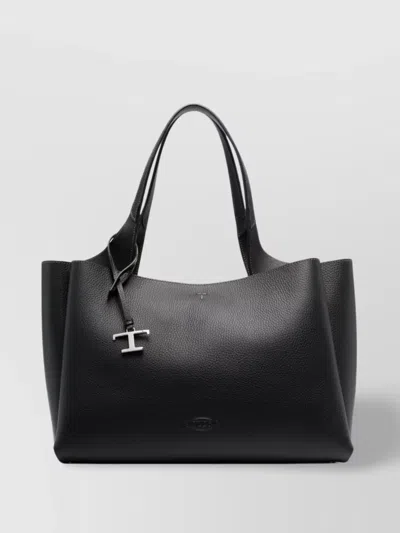 Tod's Calf Leather Double Handle Tote Bag