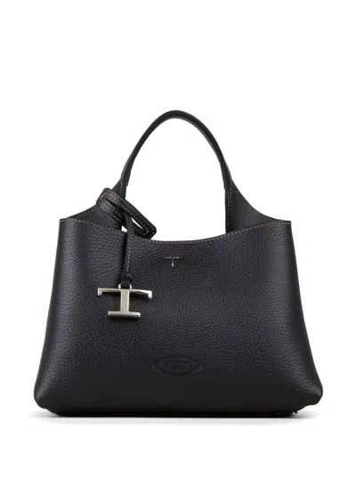 Tod's Tod`s Calf Leather Shoulder Bag For Women In Black
