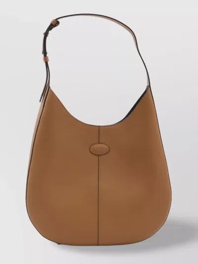 Tod's Calf Leather Shoulder Bag Hobo Style