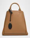 Tod's Calf Leather Top-handle Bag In Biscotto Nero