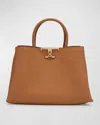 Tod's Calf Leather Top-handle Bag In Kenia Scuro